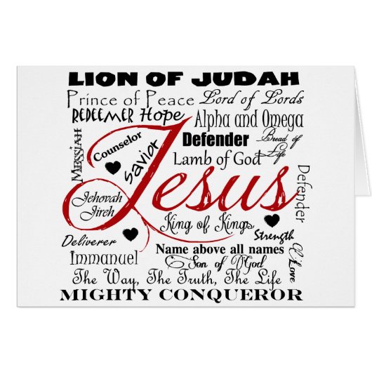 The Name of Jesus Cards (Front Horizontal)