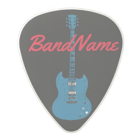 The Name Of The Band, Rock Polycarbonate Guitar Pick