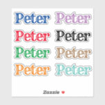The Name Peter Sticker