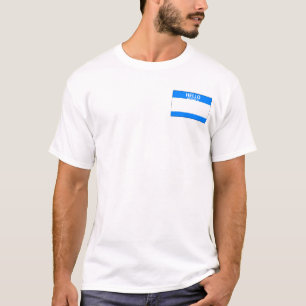 the name tag shirt