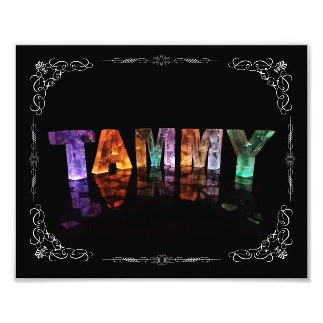 The Name Tammy -  Name in Lights (Photograph) Photo Print (Front)