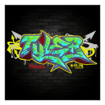 Graffiti Name Art Wall Decor Zazzle