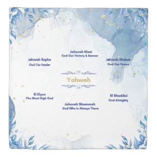 The Names Of God Queen/Full Duvet Cover 