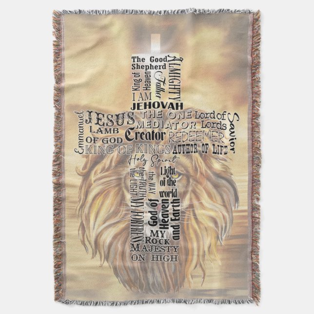 The names of Jesus blanket (Front Vertical)