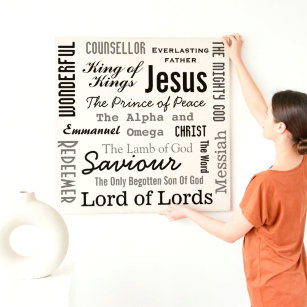 The Names of Jesus Canvas Print