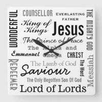 The Names of Jesus Canvas Print