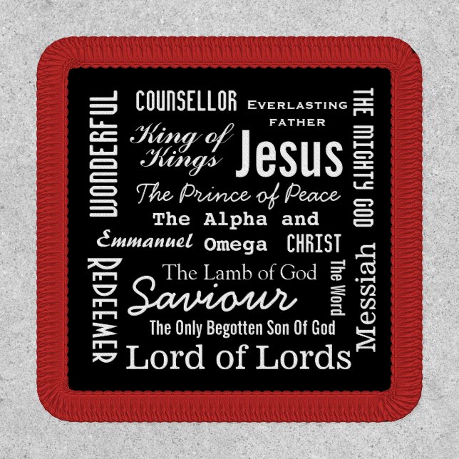 The Names of Jesus Script Text Patch (Front)