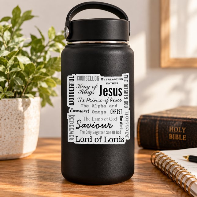 The Names of Jesus Script Text Sticker (Creator Uploaded)