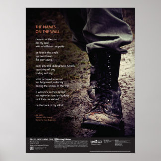The Names on the Wall Poster