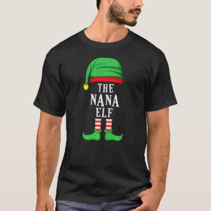 The Nana Elf Christmas Family Matching Group Xmas  T-Shirt