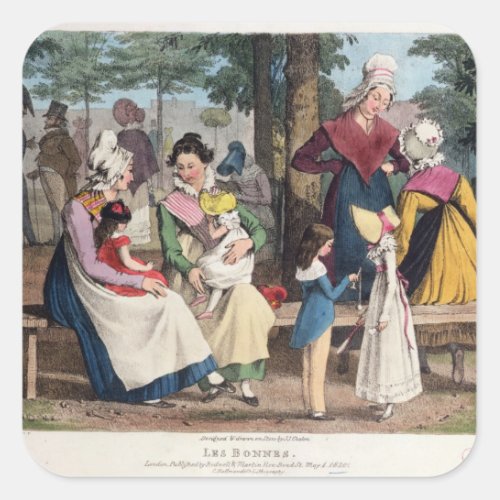 The Nannies 1820 Square Sticker