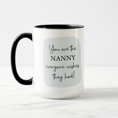 The Nanny Everyone Wishes They Had  Blue Photo Mug