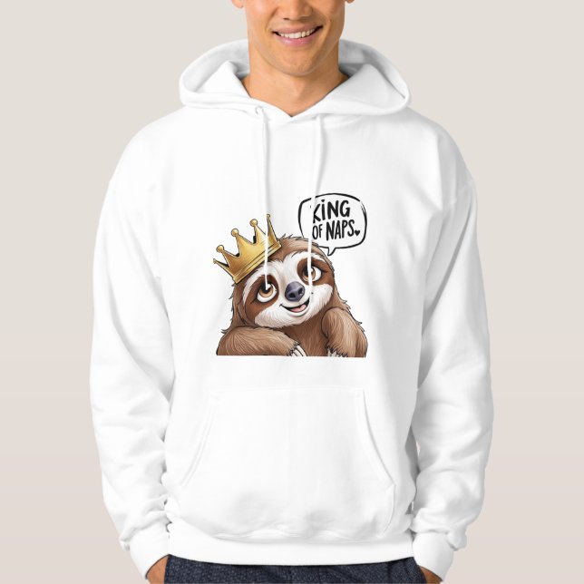 The Nap King - A Classy Sloth Hoodie (Front)