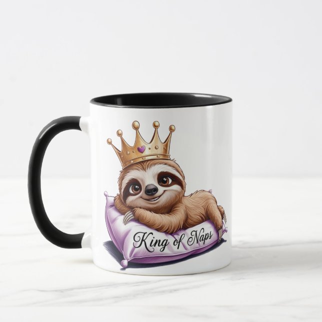 The Nap King - A Classy Sloth! Mug (Left)