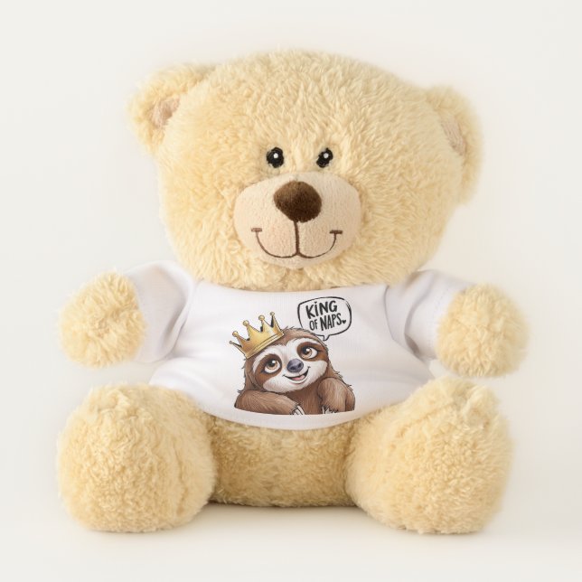 The Nap King - A Classy Sloth!   Teddy Bear (Front)