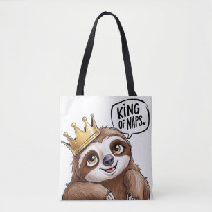 The Nap King - A Classy Sloth! Tote Bag