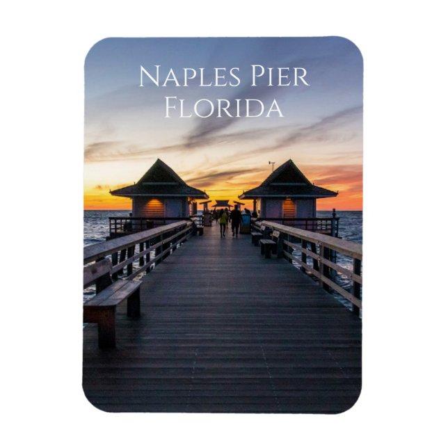 The Naples Pier In Florida Novelty Magnet (Vertical)