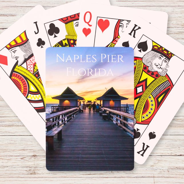 The Naples Pier In Florida Ocean Sunset Playing  Poker Cards (The Naples Pier In Florida Ocean Sunset Playing Cards
)