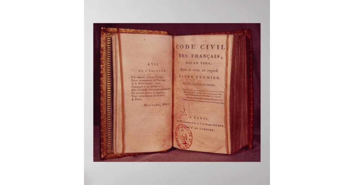 The Napoleonic Code Poster | Zazzle