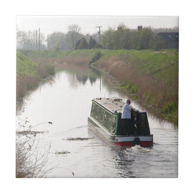 THE NARROW BOAT CERAMIC TILE (Front)