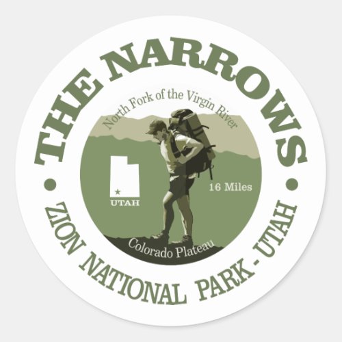 The Narrows Classic Round Sticker