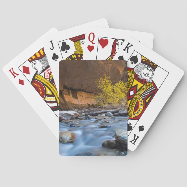 The Narrows Of The Virgin River In Autumn Poker Cards (Back)