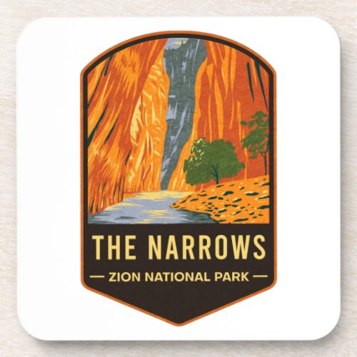 The Narrows Zion National Park Beverage Coaster