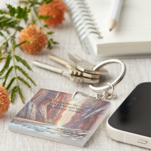 The Narrows / Zion National Park & Quote Keychain