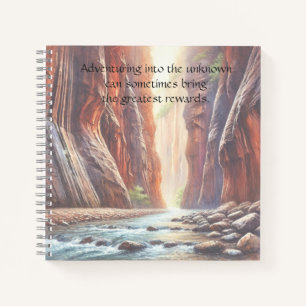 The Narrows / Zion National Park & Quote Notebook