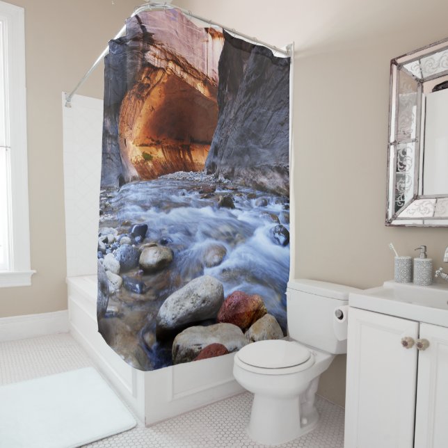 The Narrows Zion National Park Utah Shower Curtain (In Situ)