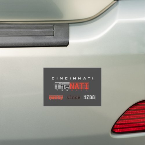 The NATI Cincinnati 1788 Cool Car Magnet