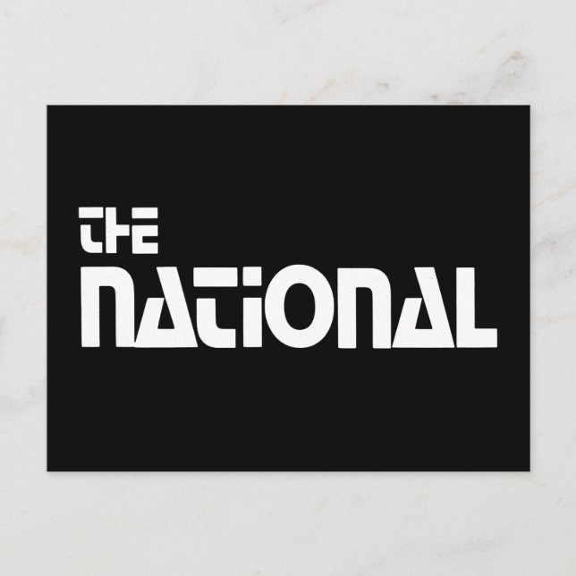 The National - 1980 promo graphic Postcard (Front)