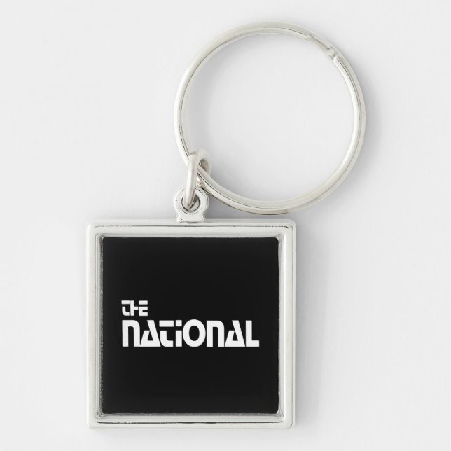 The National - 1980 promo graphic - White Keychain (Front)