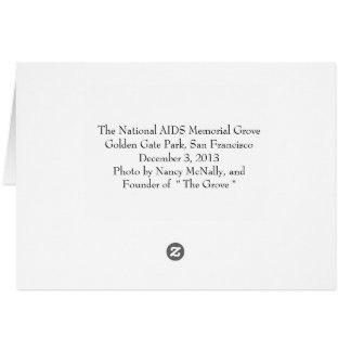 The National AIDS Memorial Grove Golden Gate Park Cards