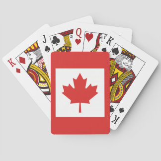 The National Flag of Canada Poker Cards