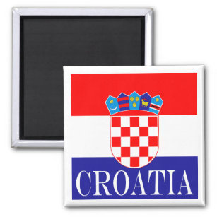 The National flag of Croatia Zastava Hrvatske Magnet