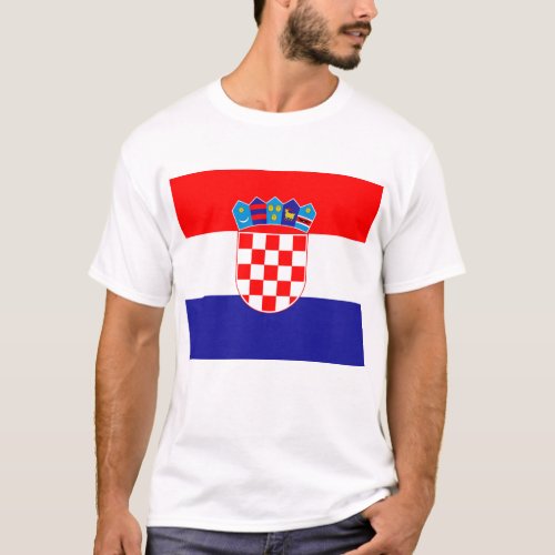 The National flag of Croatia Zastava Hrvatske T_Shirt
