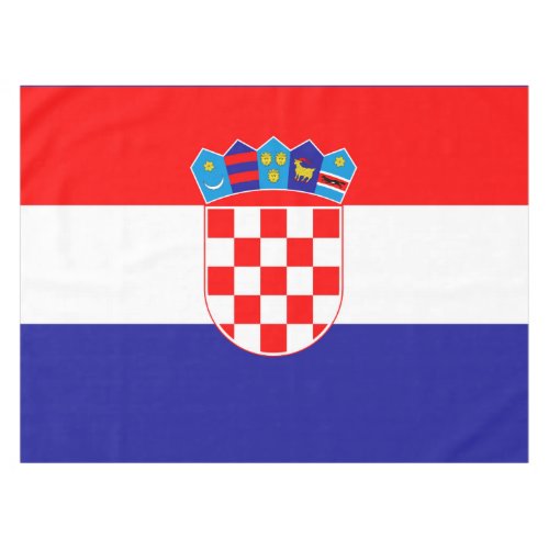 The National flag of Croatia Zastava Hrvatske Tablecloth