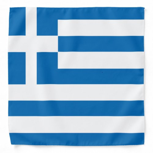 The National flag of Greece Bandana