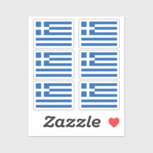 The national flag of Greece pack of 6 Sticker