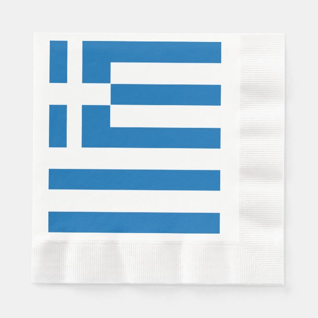 The National flag of Greece Paper Napkins (Front)