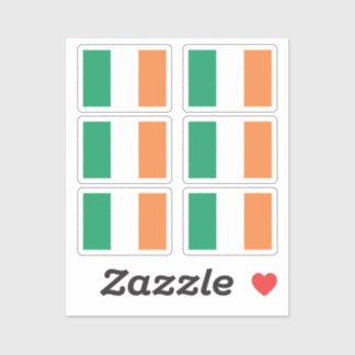 The national flag of Ireland Collection pack of 6 Sticker