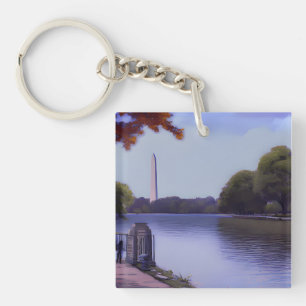 The National Monument in Washington D.C. Keychain