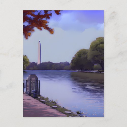 The National Monument in Washington DC Postcard