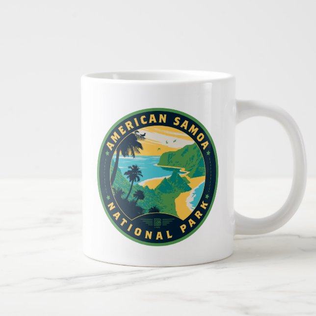The National Park of American Samoa Giant Coffee Mug (Right)