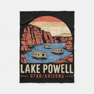 The National Parks Corner Shop Vintage Lake Powell Fleece Blanket