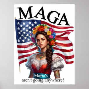 The Native American_ Mexican Heritage Fusion_Maria Poster