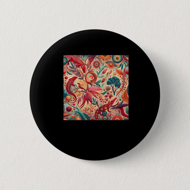 The Native Indigenous Australian Aboriginal Patter Button (Front)