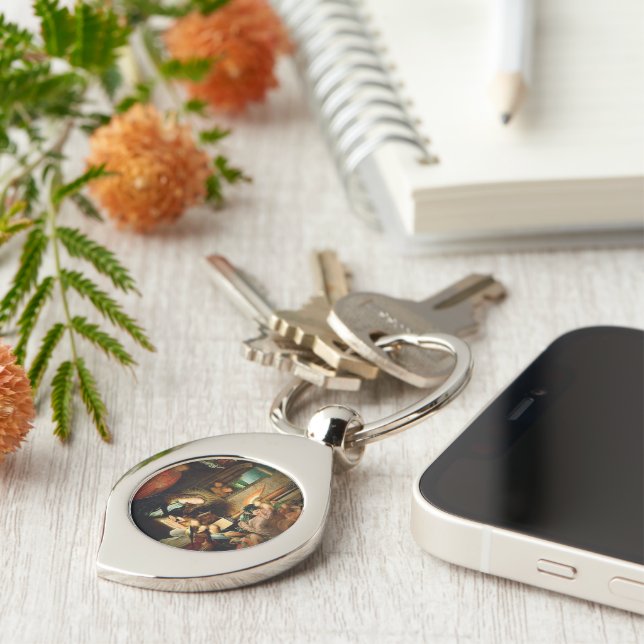 The Nativity 1495  Keychain (Side)