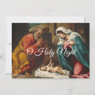 The Nativity 1523c | Blue Beach Song™ Holiday Card